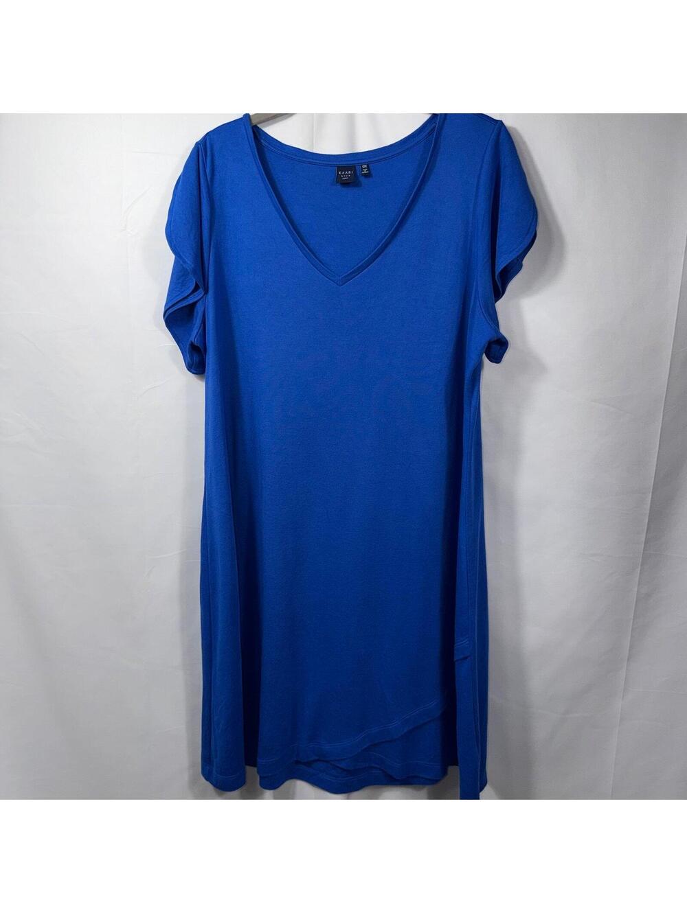 Kaari Blue Curvy Women’s T-Shirt Dress – Size 0X
